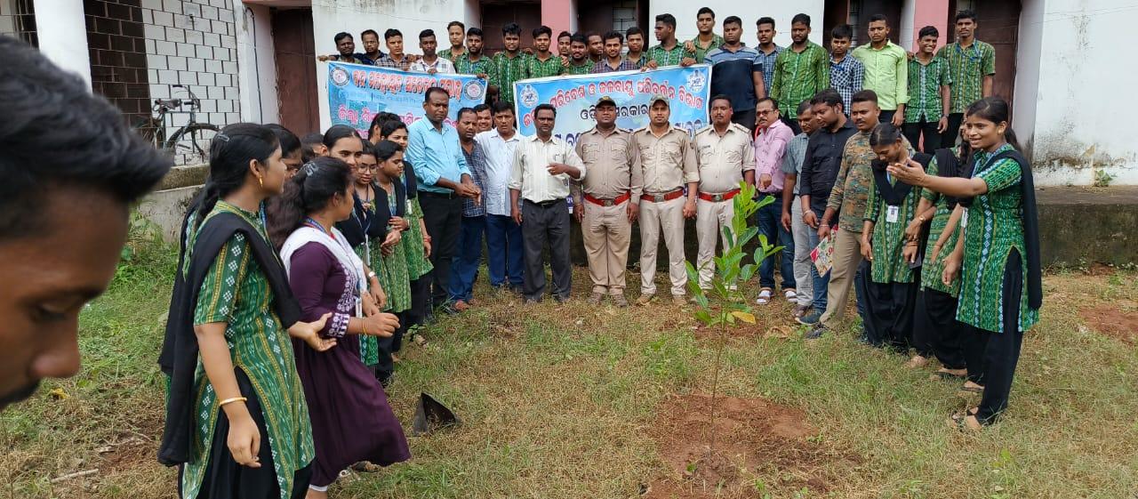 DIET faculty and Pupil Teachers are participation in plantation drive