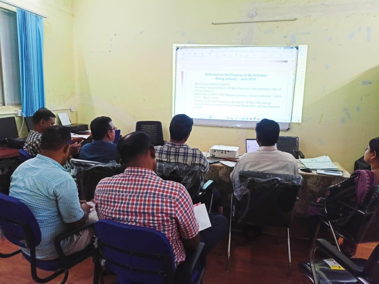 DIET faculty are attending the Review meeting in virtual platform
