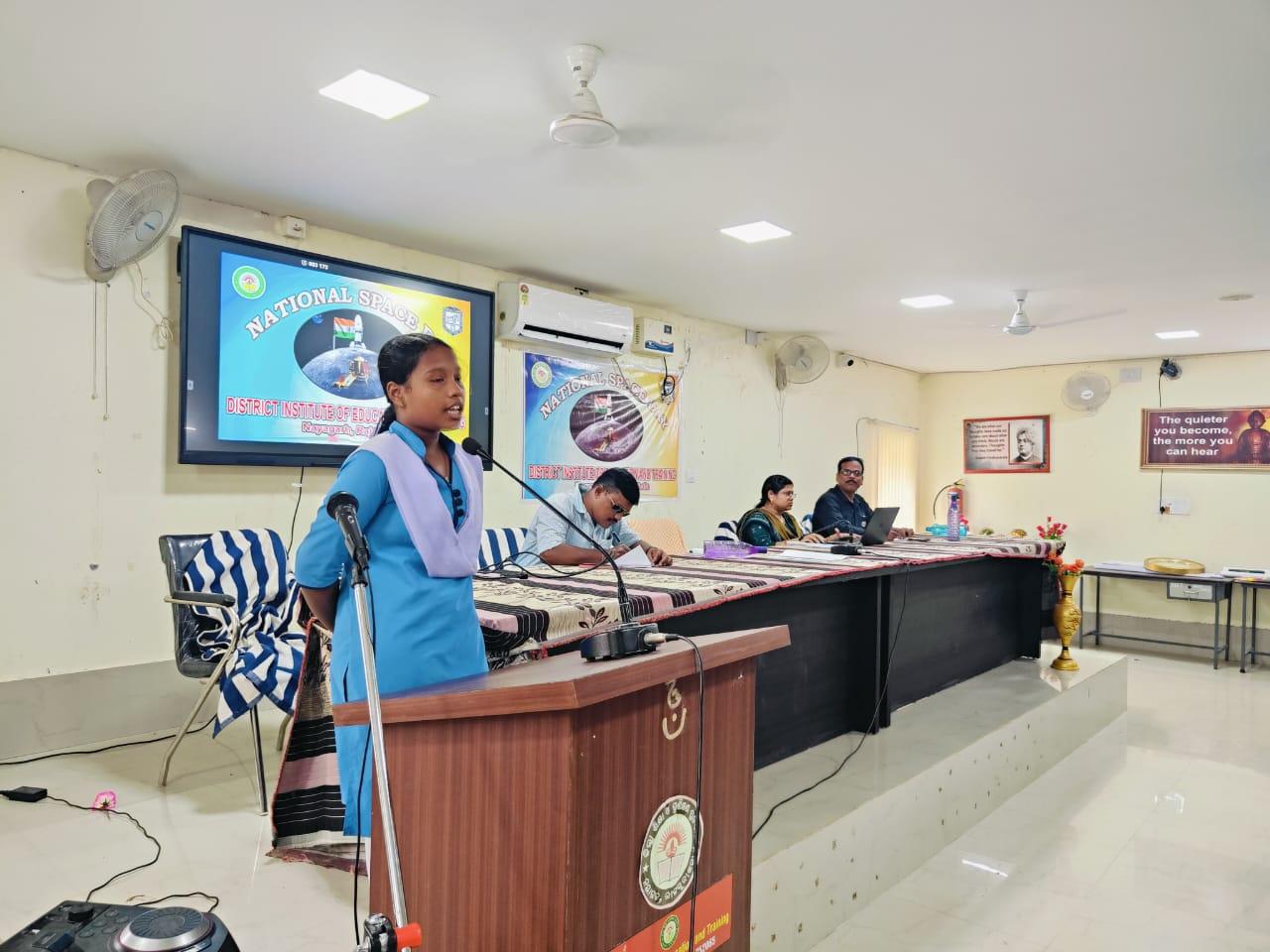 Participation of Pupil Teachers and students of Prayogsala in National Space Day celebration